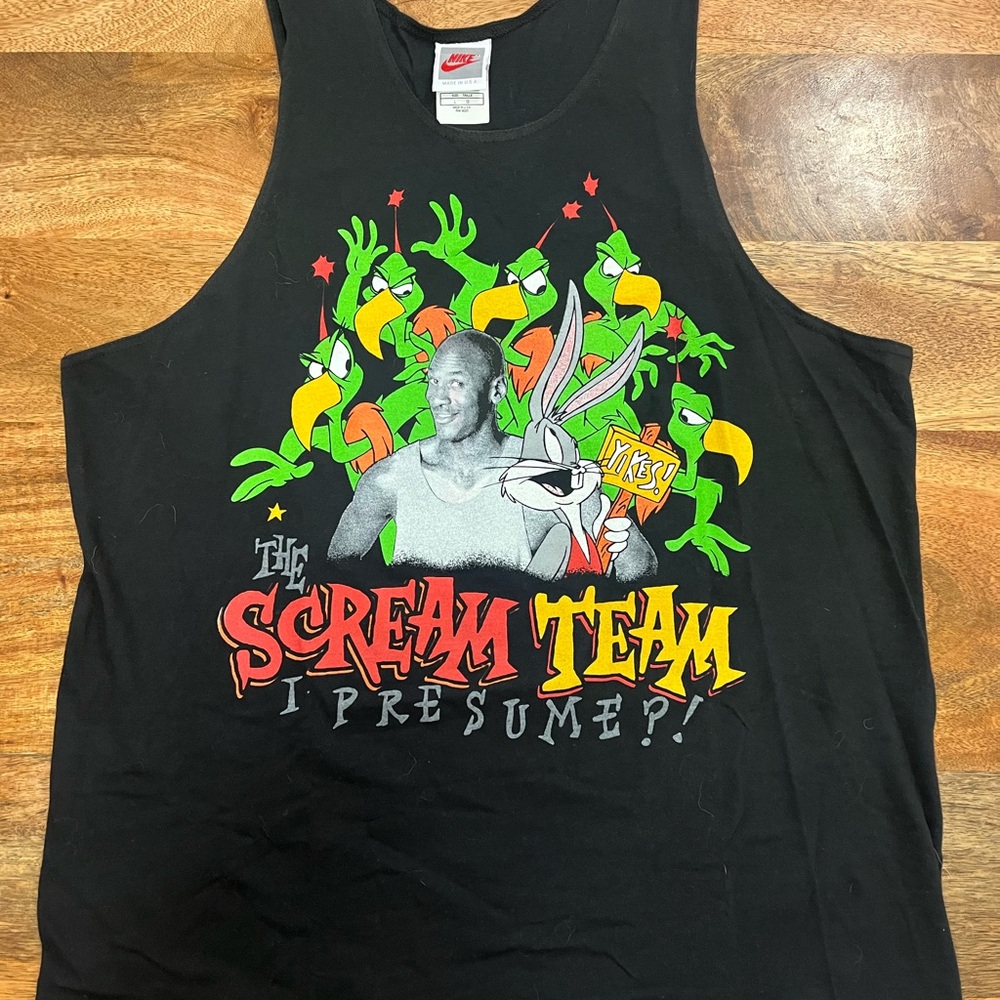 Nike Space Jam Black Scream Team Graphic Tank